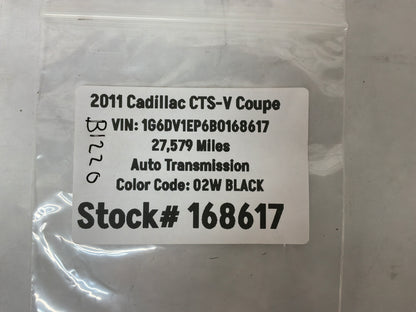 2011 Cadillac CTS-V Coupe Trunk Emblem Badge OEM