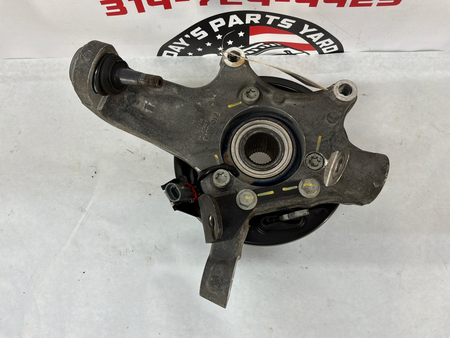 2007 C6 Corvette Convertible LH Driver Rear Suspension Spindle Knuckle Hub Wheel Bearing OEM