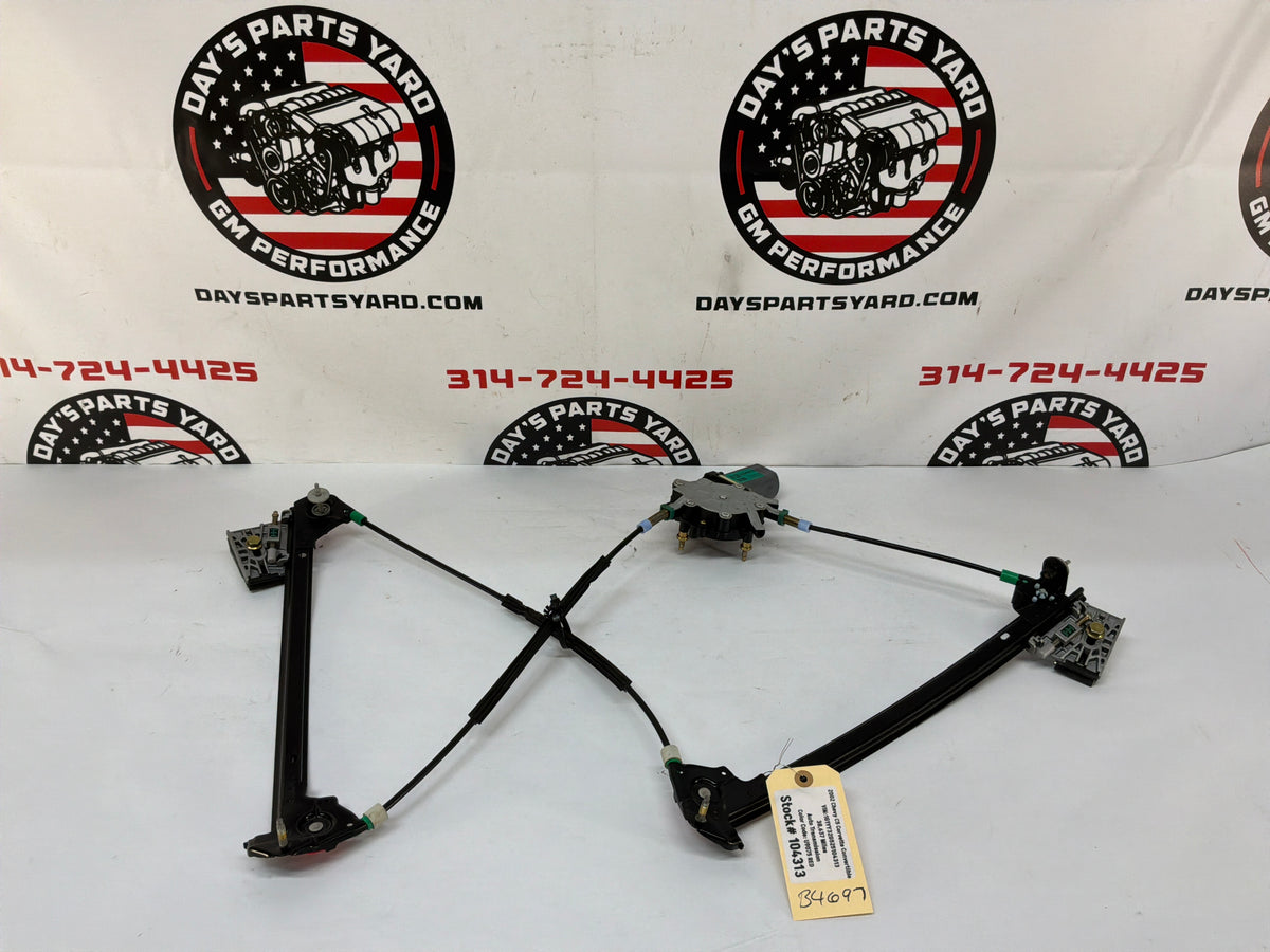 2002 Chevy C5 Corvette Convertible RH Passenger Front Window Regulator w/ Motor