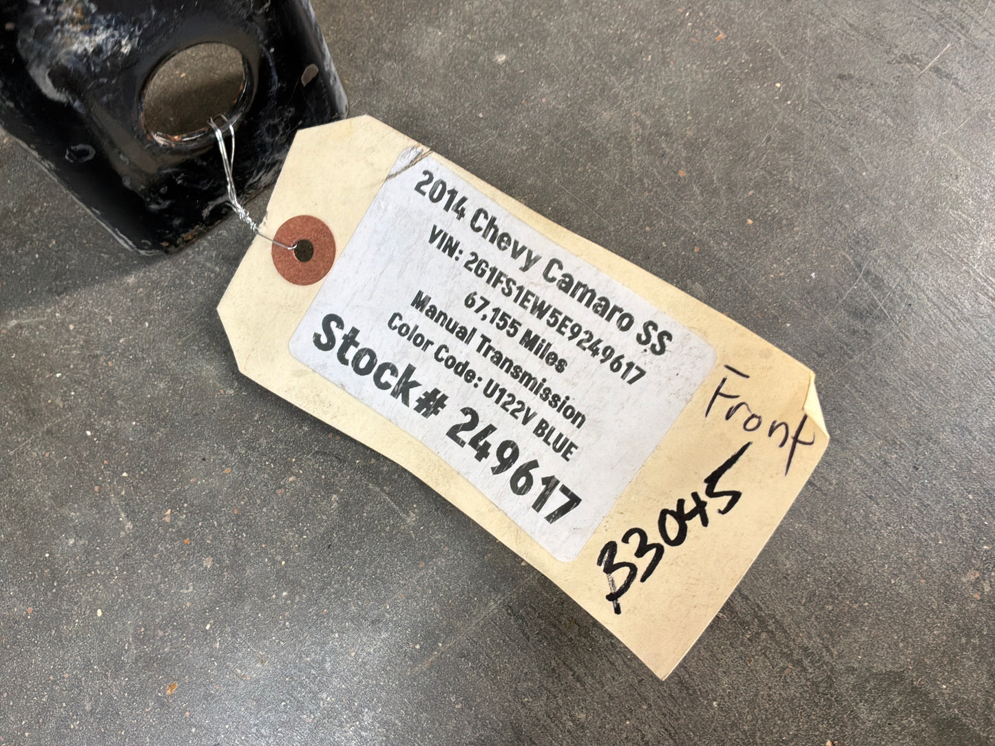 2014 Chevy Camaro SS Front Suspension Cradle Crossmember K Member Frame OEM