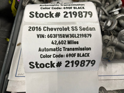 2016 Chevrolet SS Sedan Complete Rear Suspension Cradle 3.27 LSD Differential Rear End OEM