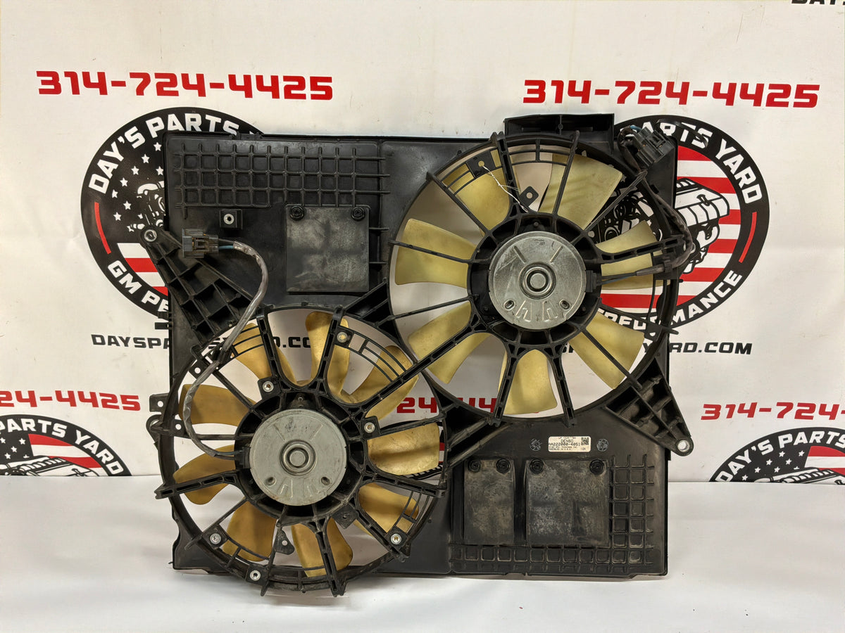 2009 Cadillac CTS-V Radiator Dual Electric Coolant Cooling Fans OEM