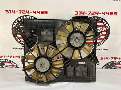 2009 Cadillac CTS-V Radiator Dual Electric Coolant Cooling Fans OEM
