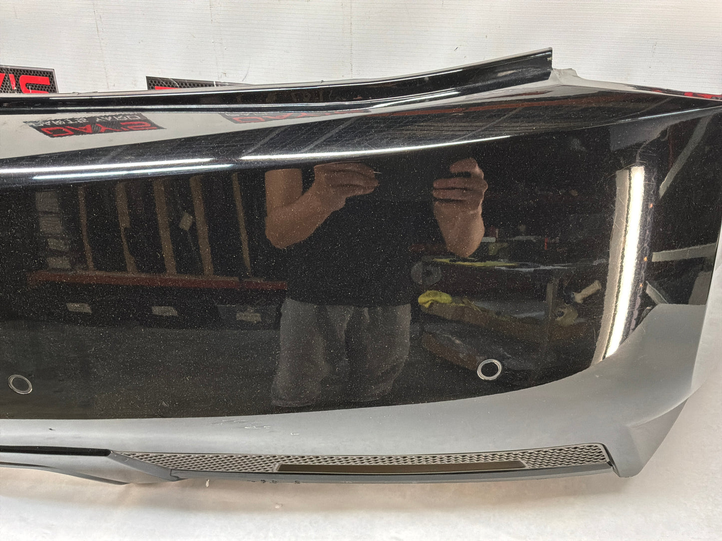 2011 Cadillac CTS-V Coupe Complete Rear Bumper Black OEM