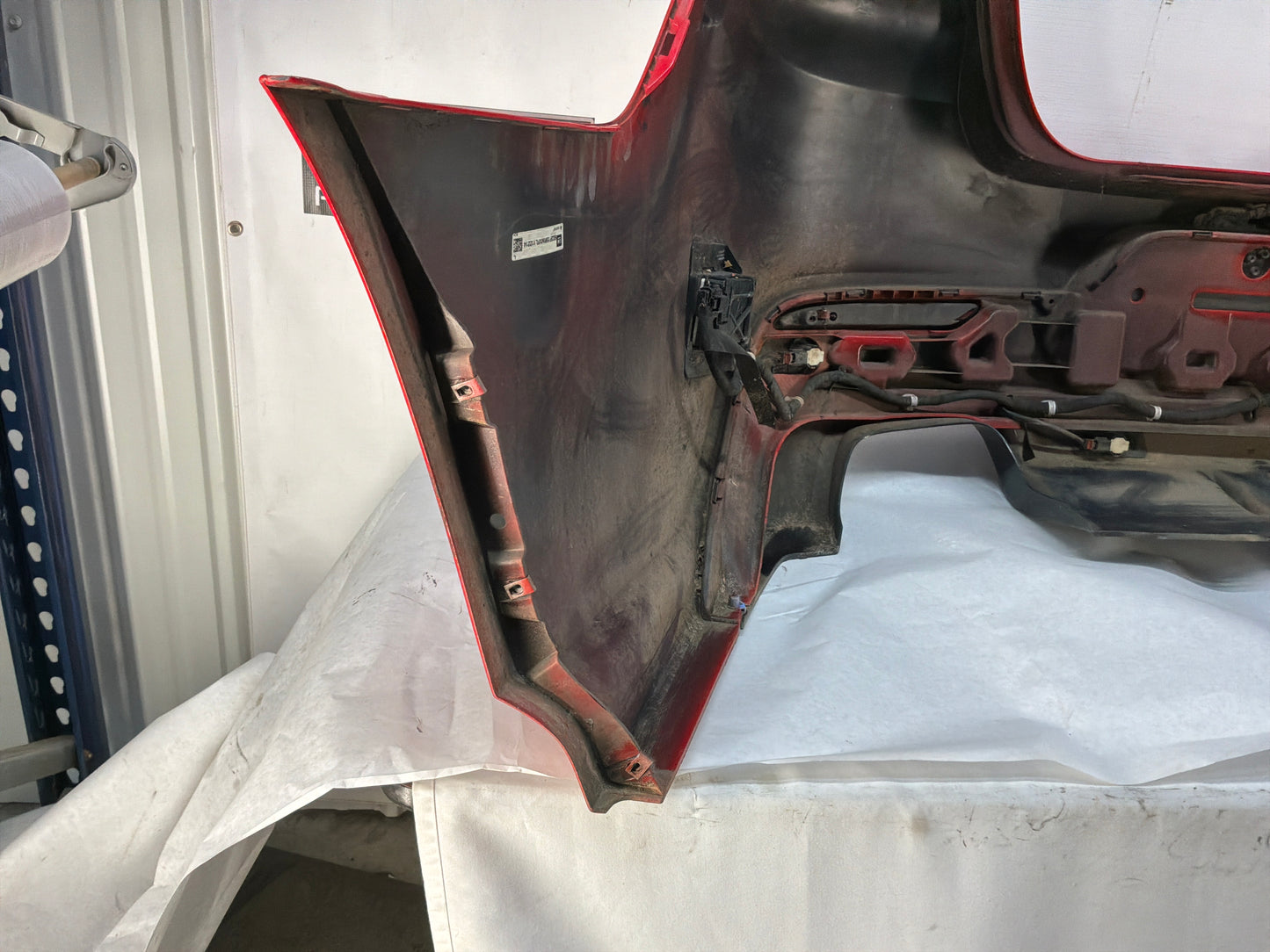 2015 Chevy SS Sedan Complete Rear Bumper Cover Panel Red OEM