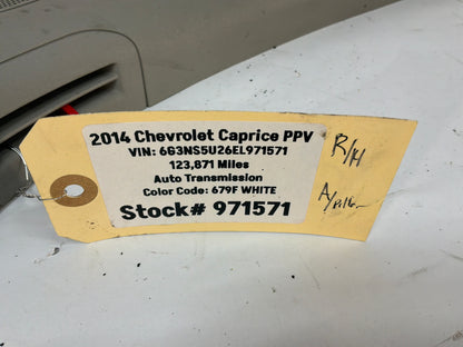 2014 Chevy Caprice RH Passenger Interior Windshield A Pillar Trim Molding OEM