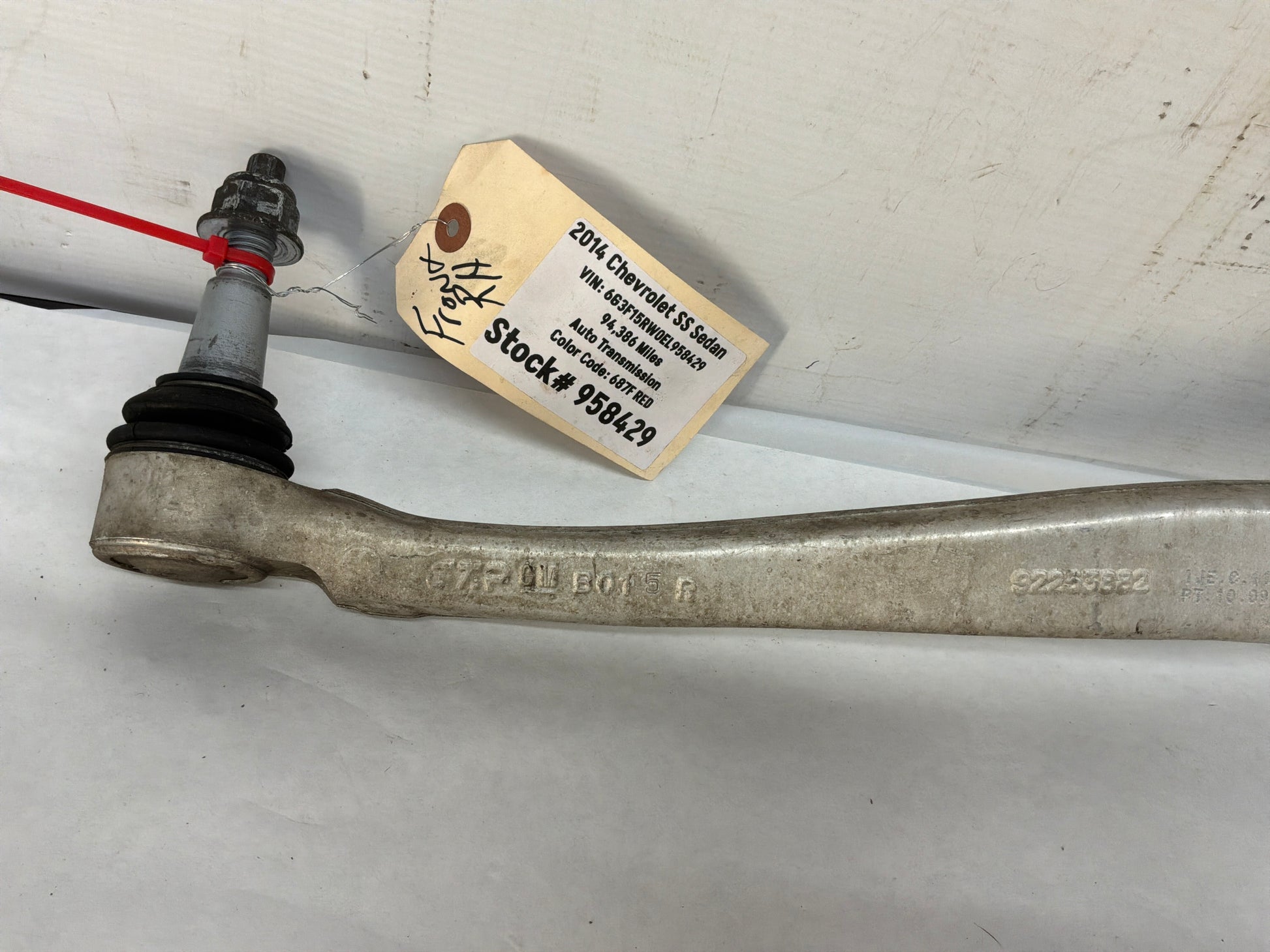 Rh front control arm - Day's Parts Yard