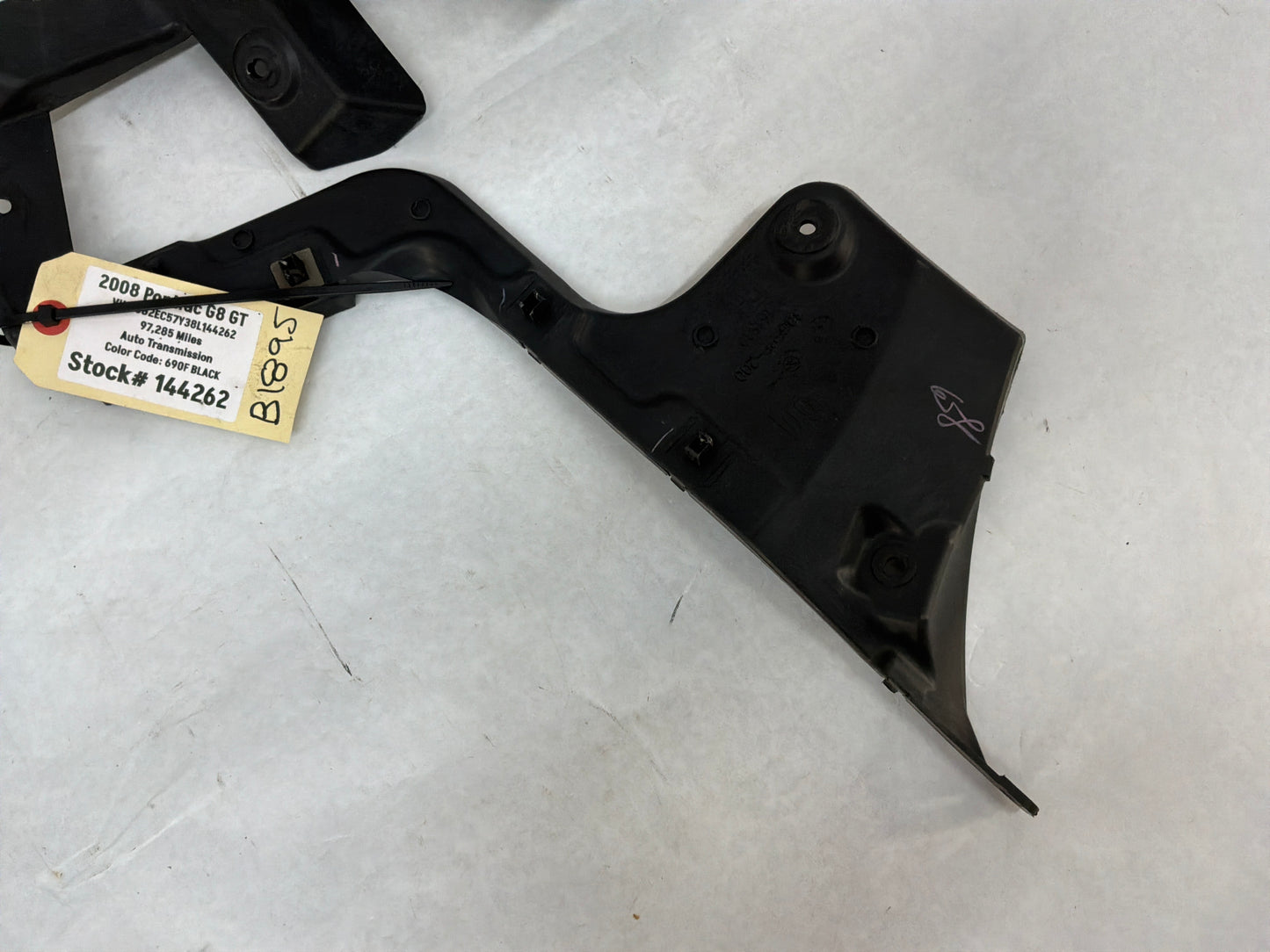 2008 Pontiac G8 GT Complete Rear Bumper Brackets Mounts Supports Guides Set OEM