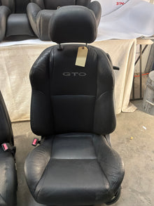 2006 Pontiac GTO Black Leather Front and Rear Seats Set OEM