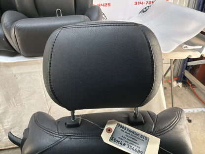2005 Pontiac GTO Black Leather Front and Rear Seats Set OEM