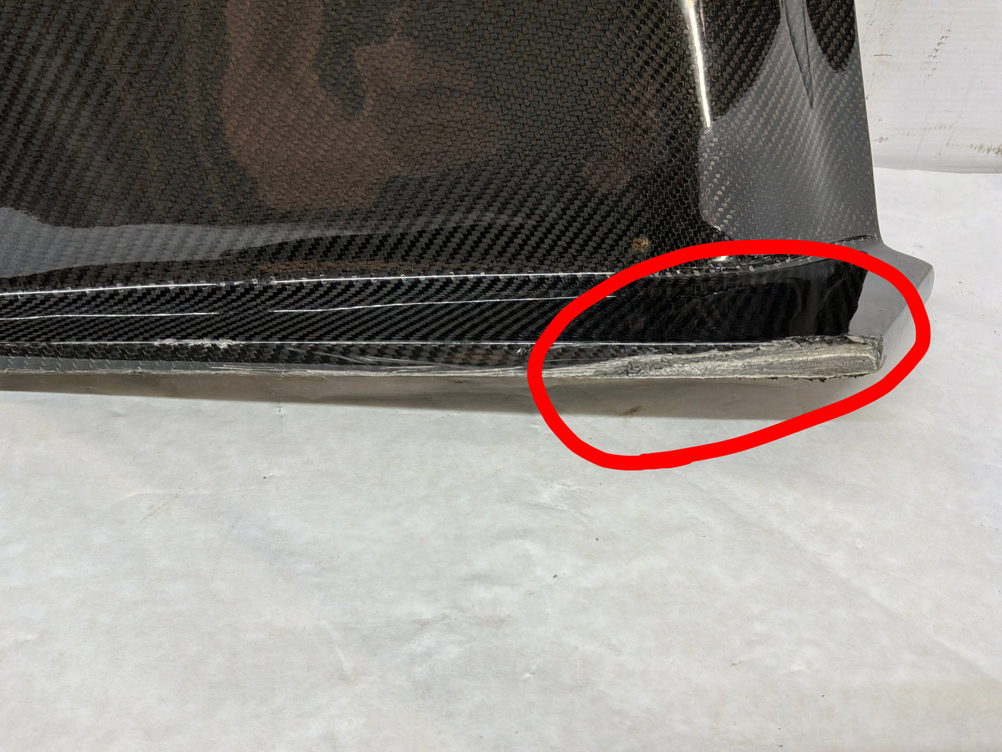 2011 Cadillac CTS-V Coupe Rear Bumper Carbon Fiber Valance Diffuser Aftermarket