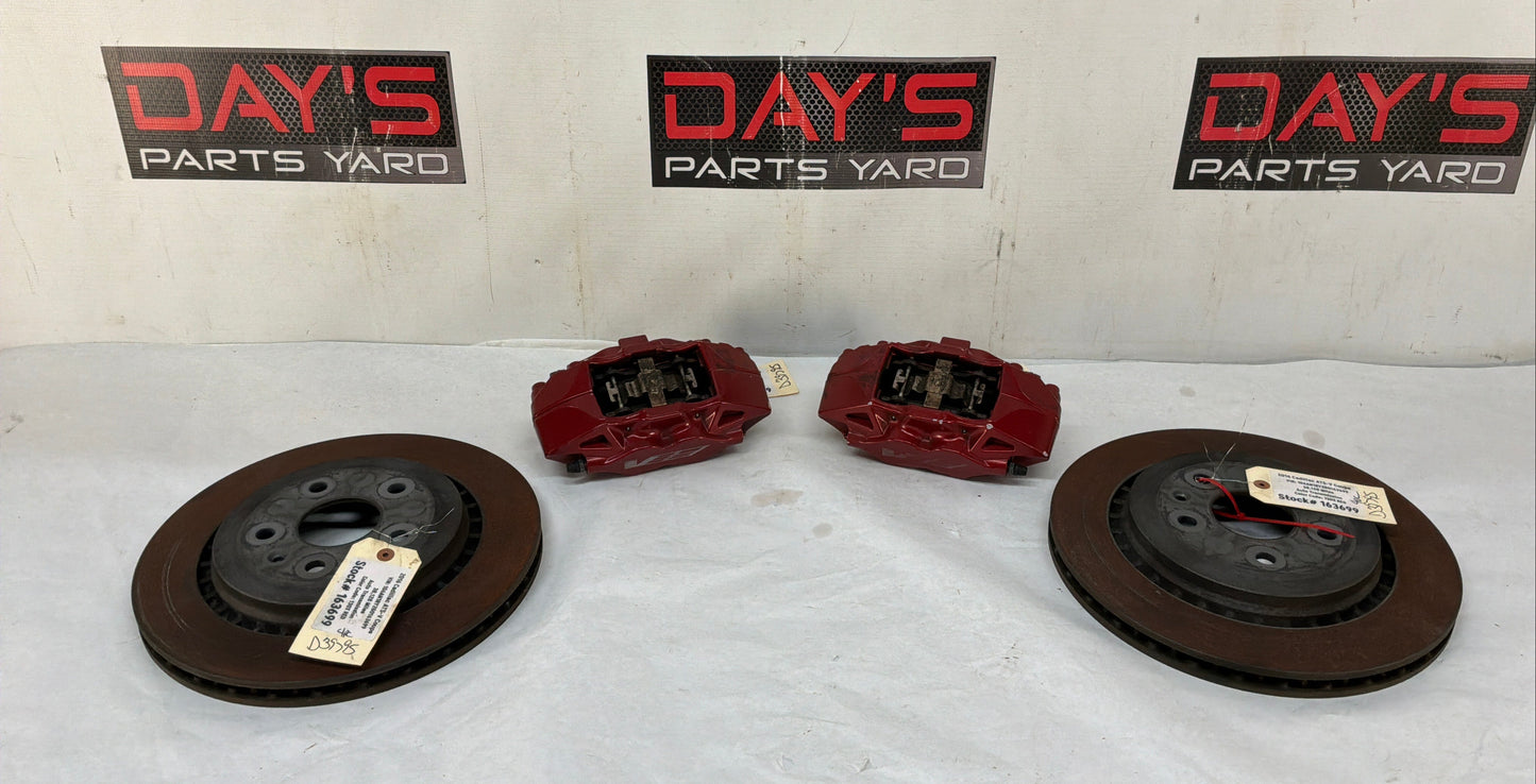 2016 Cadillac ATS-V Coupe Rear Brembo Rear Brake Calipers and Rotors OEM