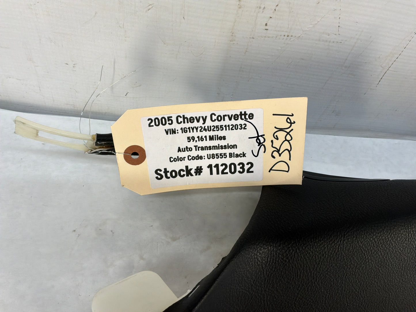 2005 Chevy C6 Corvette RH & LH Interior A Pillar Trim Panels Black OEM - Day's Parts Yard