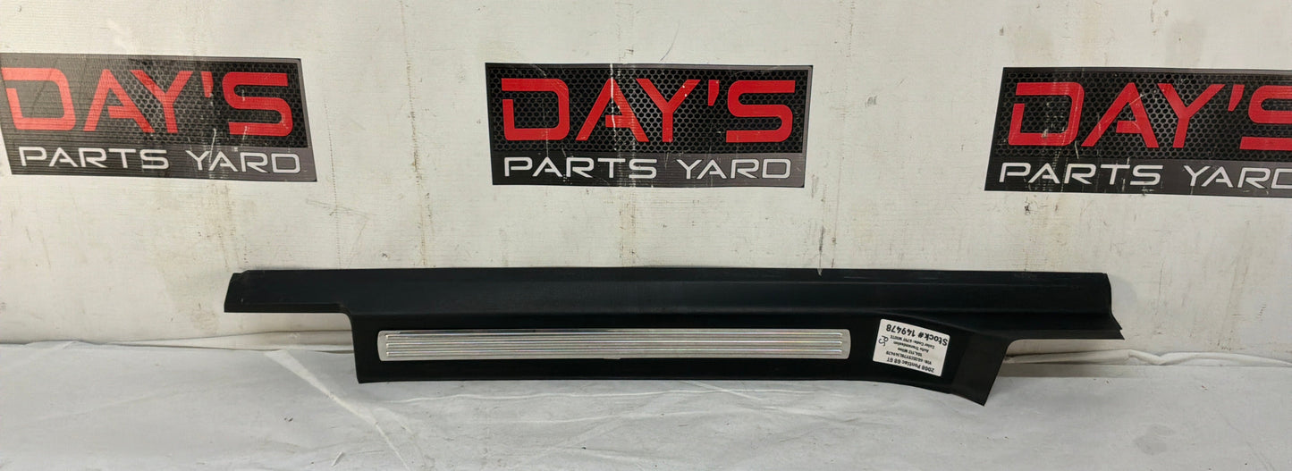 2008 Pontiac G8 GT RH Passenger Front Door Sill Kick Panel Scuff Plate OEM