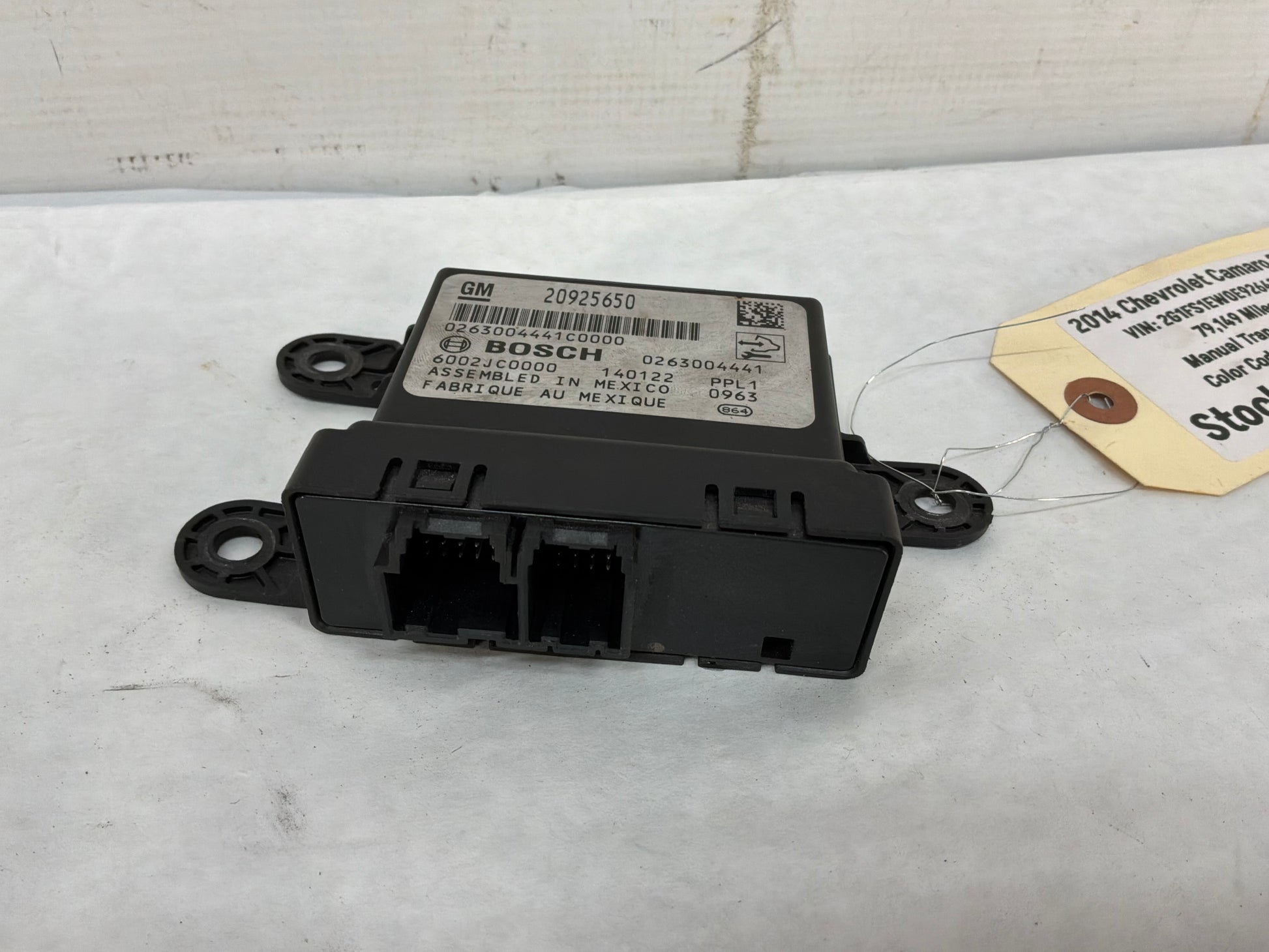 2014 Chevy Camaro SS Parking Assist Control Module OEM - Day's Parts Yard