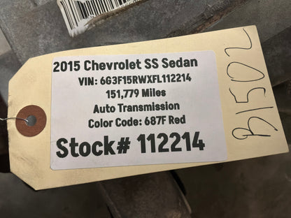 2015 Chevy SS Sedan Rear End Axle Carrier Rearend Diff Differential 3.27 LSD OEM