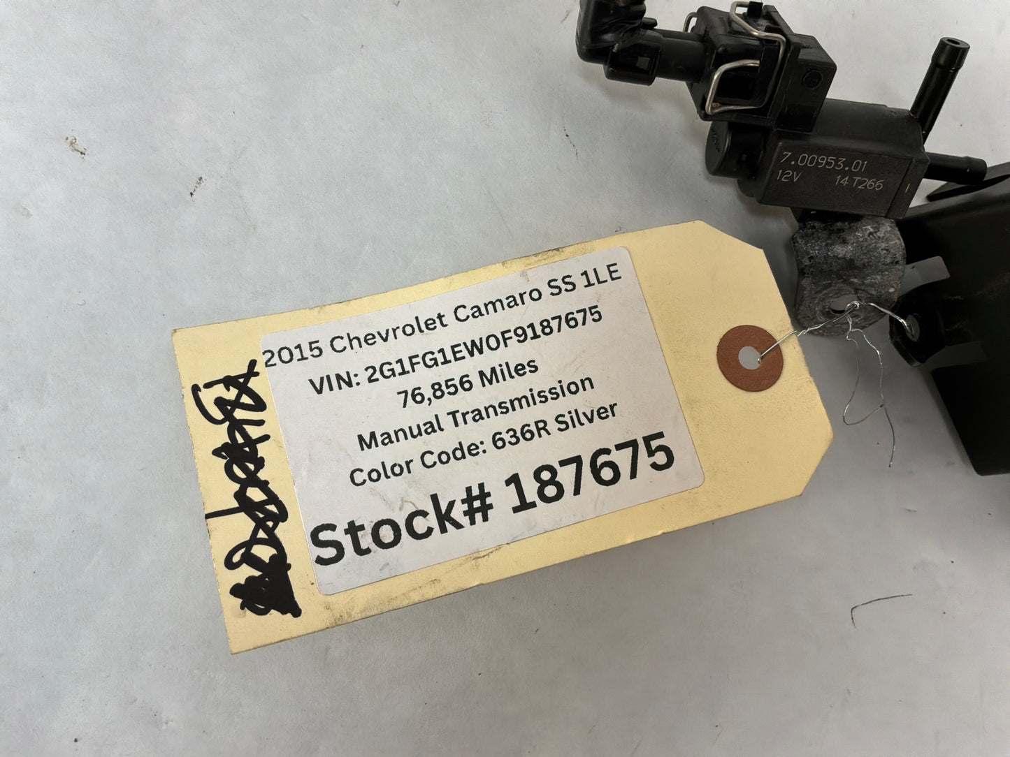 2015 Chevrolet Camaro SS 1LE NPP Exhaust Muffler Valve Solenoid OEM