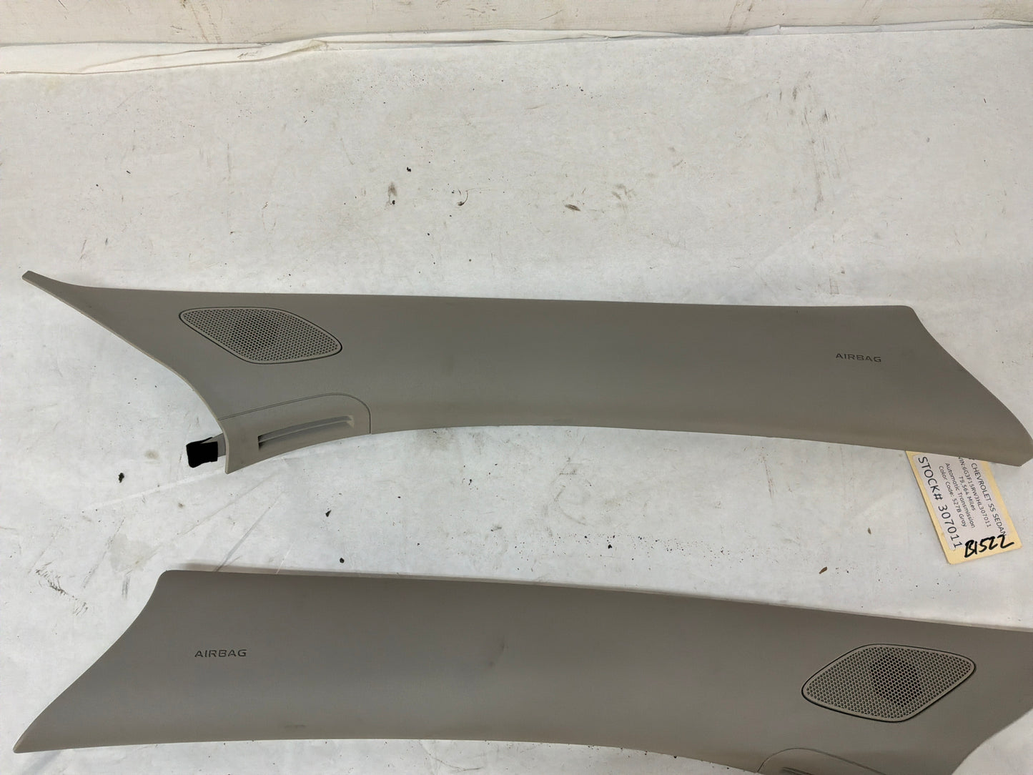 2017 Chevy SS Sedan RH & LH Interior A Pillar Windshield Trim Panel Moldings OEM