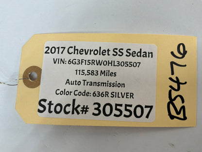 2017 Chevy SS Sedan Parking Assist Control Module OEM