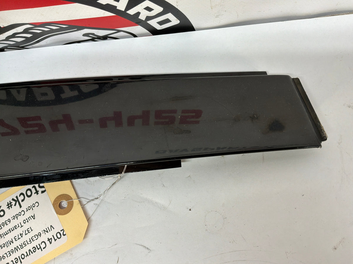 2014 Chevy SS Sedan LH Diver Rear Black Pillar Post Door Cover OEM