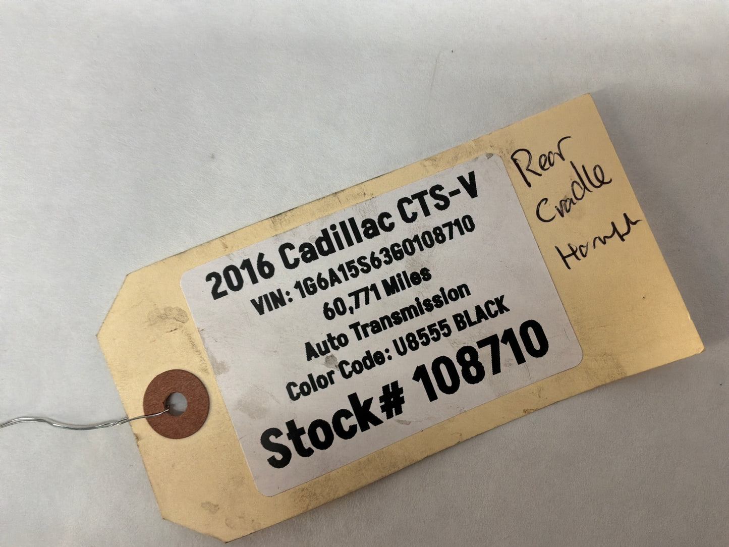 2016 Cadillac CTS-V Rear Cradle Wire Wiring Harness OEM