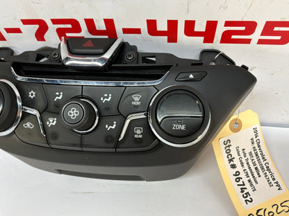 2014 Chevy Caprice PPV HVAC Heat & A/C Controls Unit Panel Buttons OEM