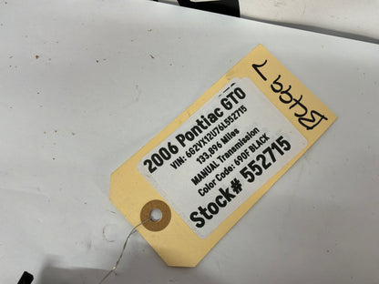 2006 Pontiac GTO RH Passenger Dash End Trim Panel OEM