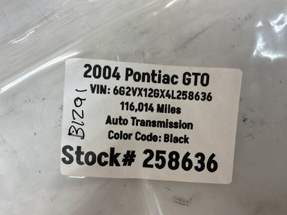 2004 Pontiac GTO Aftermarket Engine Motor Mounts