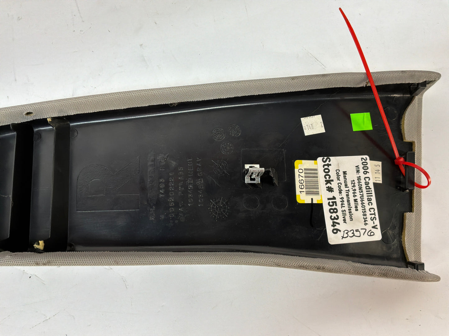 2006 Cadillac CTS-V RH Passenger Interior B Pillar Trim OEM