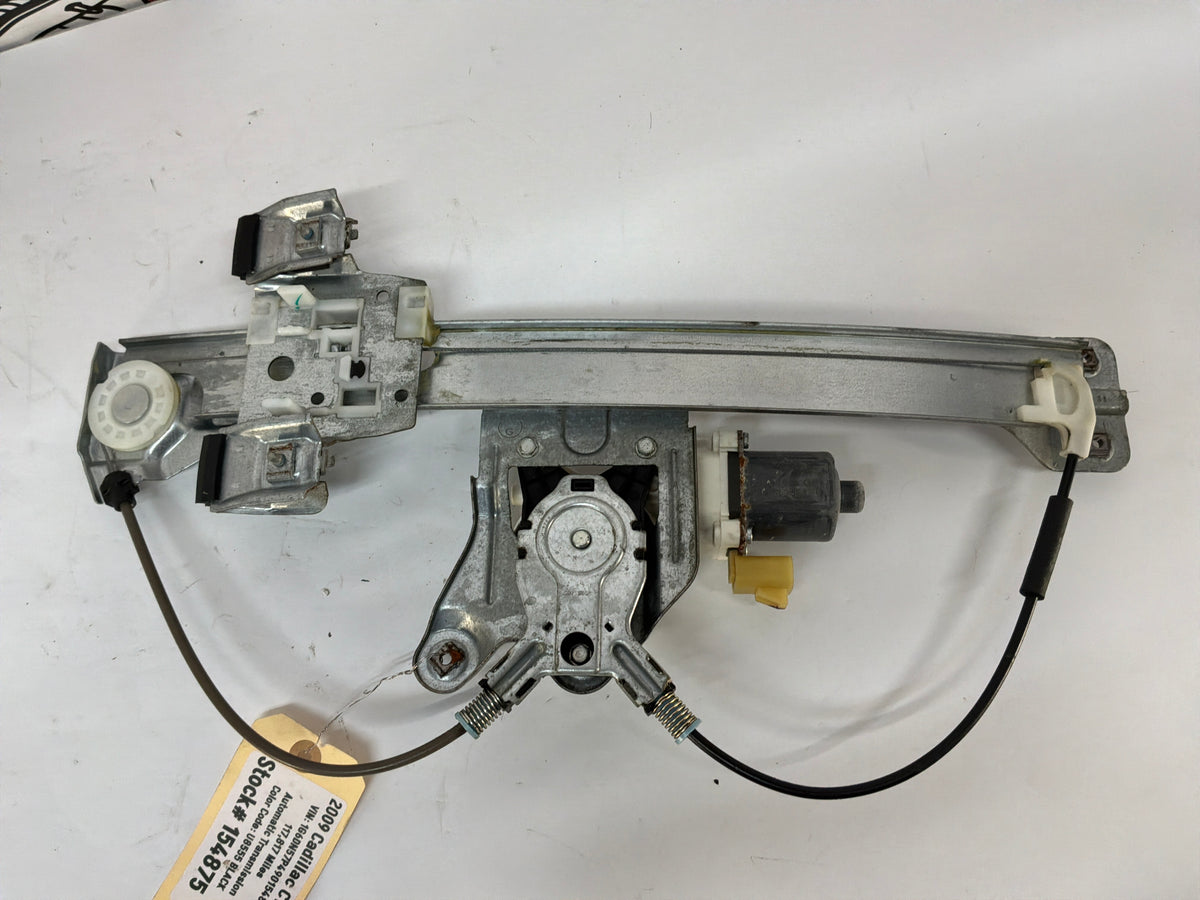 2009 Cadillac CTS-V LH Driver Rear Window Regulator w/ Motor OEM