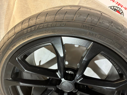 2014 Chevy Camaro ZL1 Factory OEM Wheels Rims and Goodyear Eagle F1 Tires 20X10 20X11