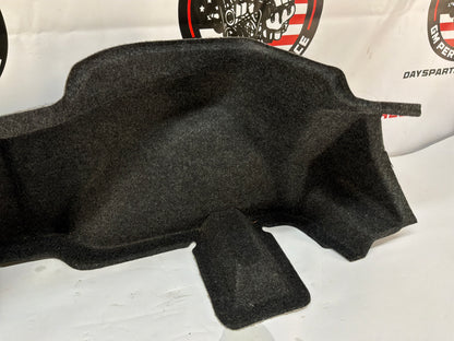 2015 Chevy Camaro SS 1LE LH Driver Interior Quarter Panel Trunk Compartment Felt Carpet Liner OEM