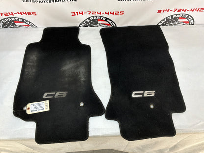 2007  Chevy C6 Corvette Convertible Embroidered Floor Mats OEM