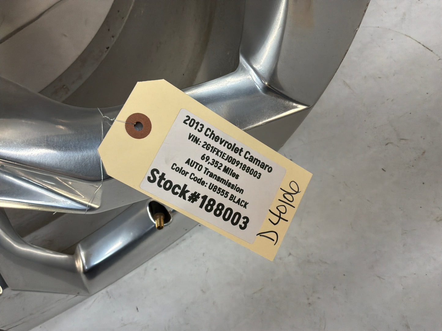 2013 Chevy Camaro SS Factory OEM Rear Wheel 20X9