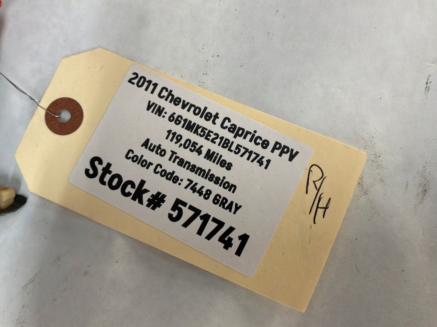 2011 Chevy Caprice PPV RH Passenger Front Fender OEM