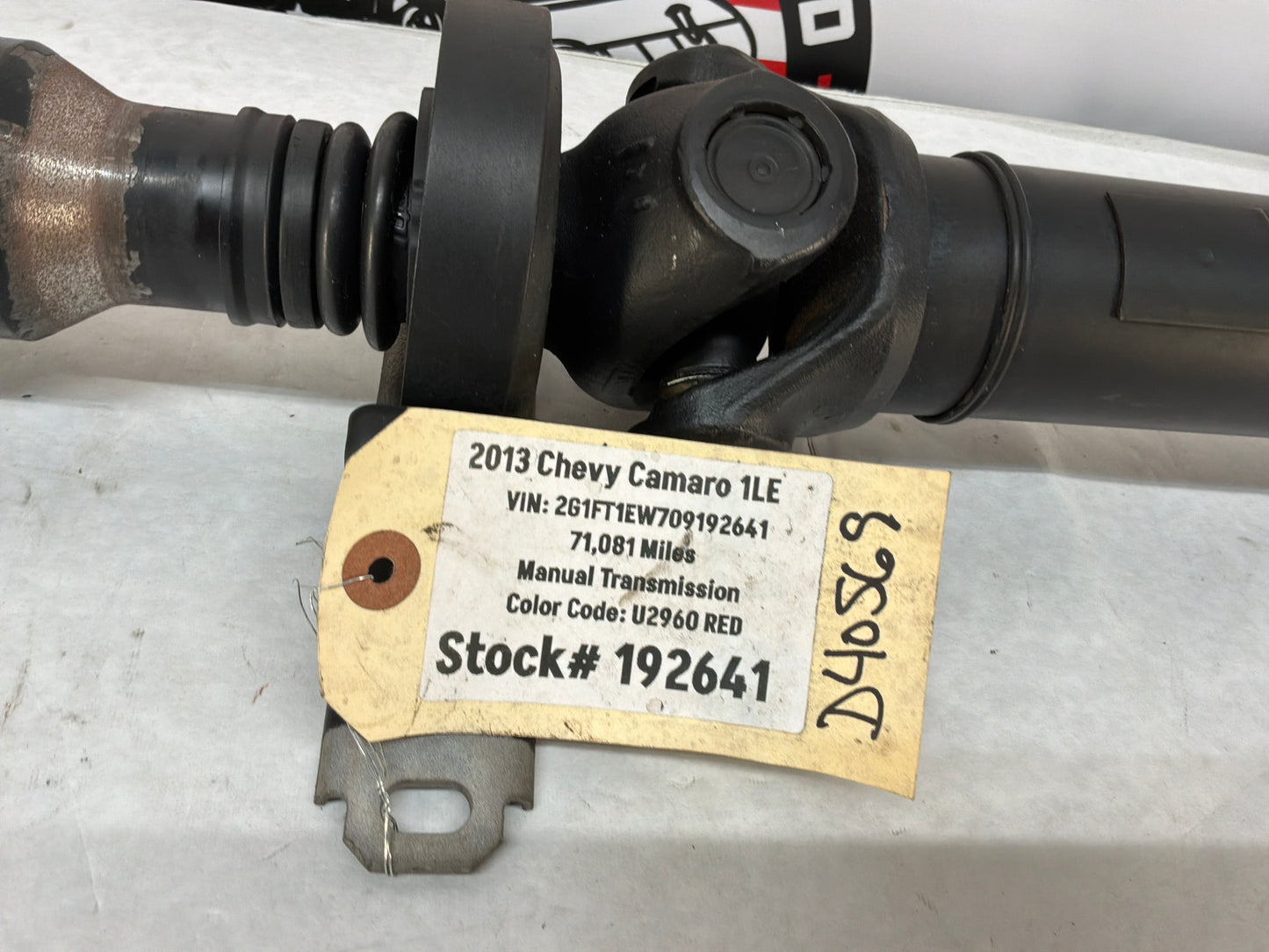 2013 Chevy Camaro 1LE Driveshaft Drive Propeller Shaft Line OEM