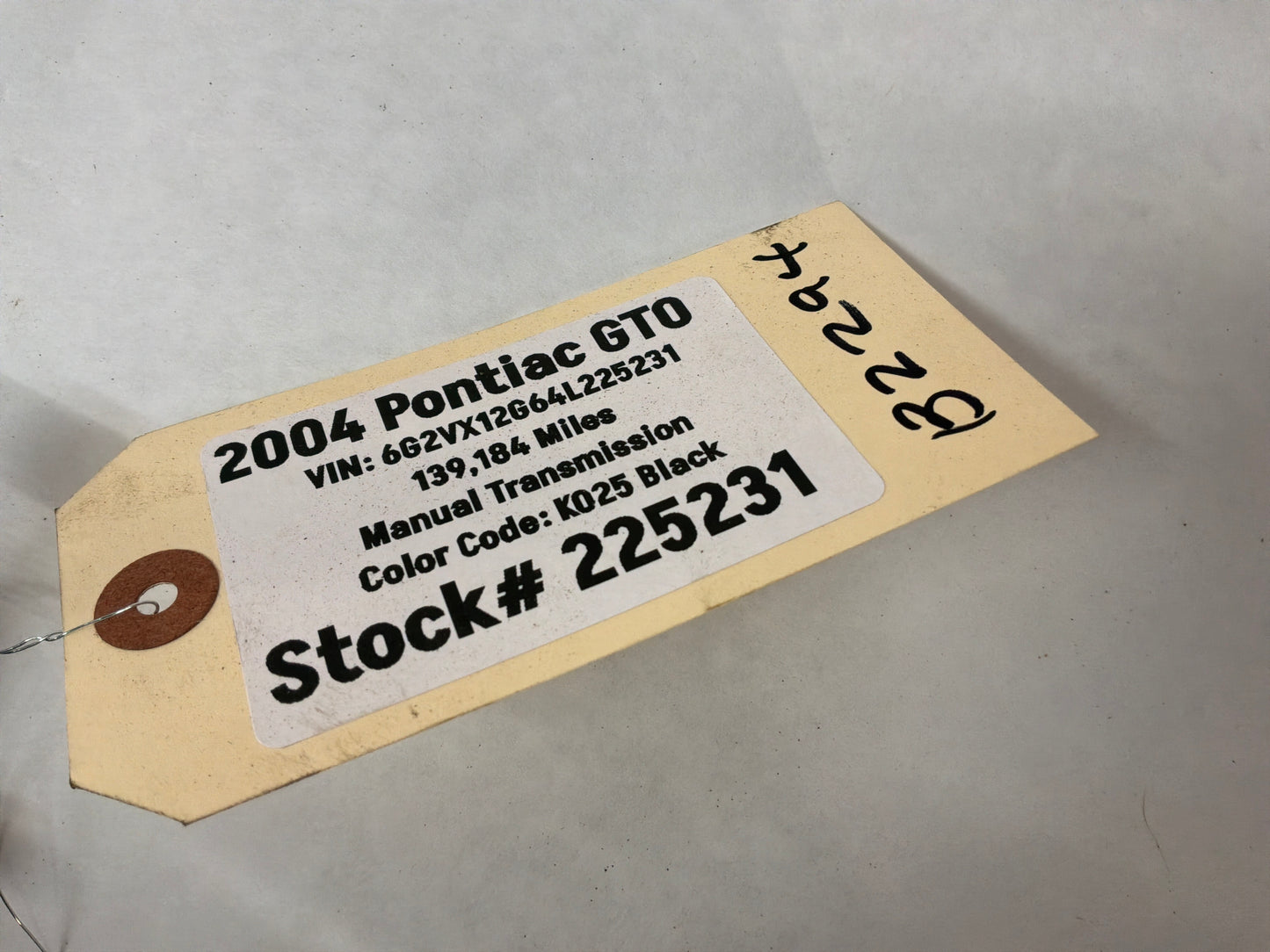 2004 Pontiac GTO RH Passenger Rear Suspension Adjustment Tie Rod Assembly OEM
