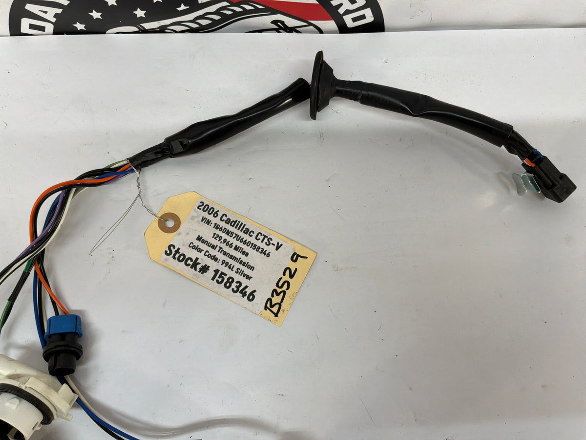 2006 Cadillac CTS-V LH Driver Taillight Tail Light Lamp Wire Wiring Harness
