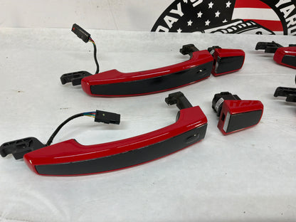 2014 Chevy SS Sedan Exterior Door Handles Set Red OEM