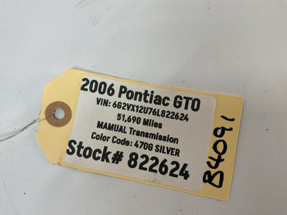2006 Pontiac GTO Rear RH & LH Seat Belt Seatbelt Retractor OEM