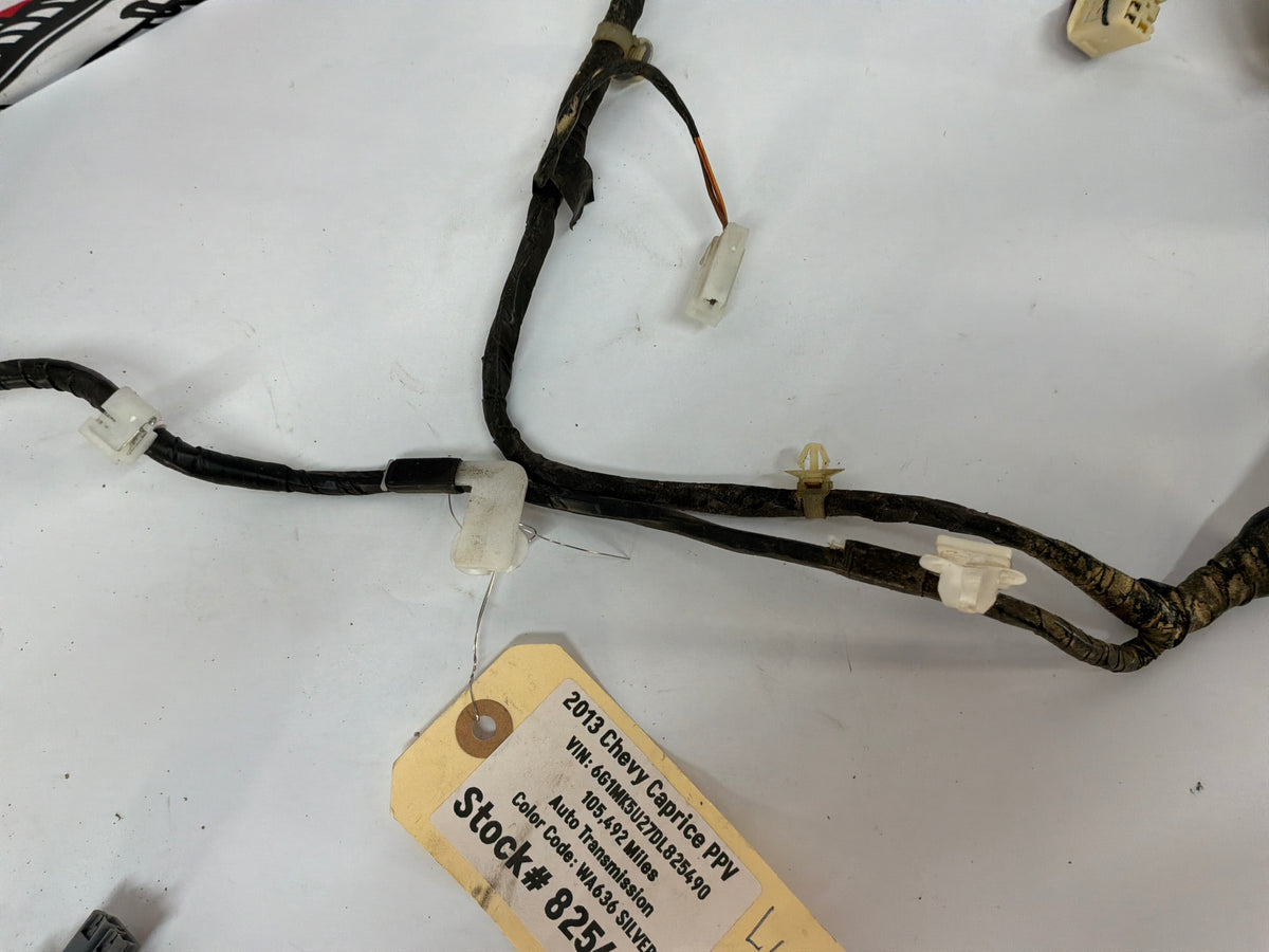 2013 Chevy Caprice PPV LH Driver Rear Door Wire Wiring Harness OEM