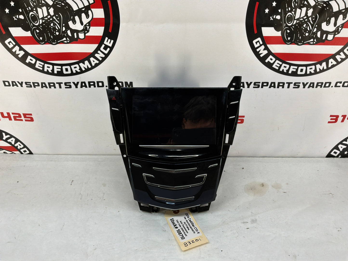 2016 Cadillac CTS-V Radio CD Navigation Climate Control Dash Panel Unit HVAC OEM