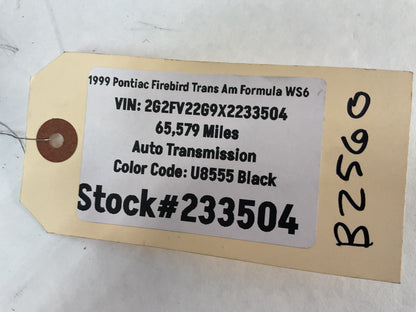 1999 Pontiac Firebird Trans Am Formula WS6 LH Driver Sunvisor Sun Visor OEM