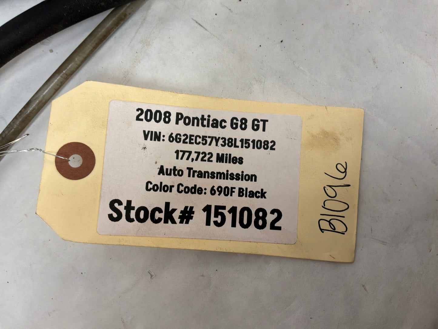 2008 Pontiac G8 GT RH Passenger Front Window Motor Regulator OEM