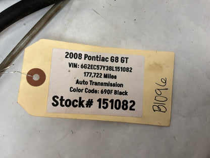 2008 Pontiac G8 GT RH Passenger Front Window Motor Regulator OEM