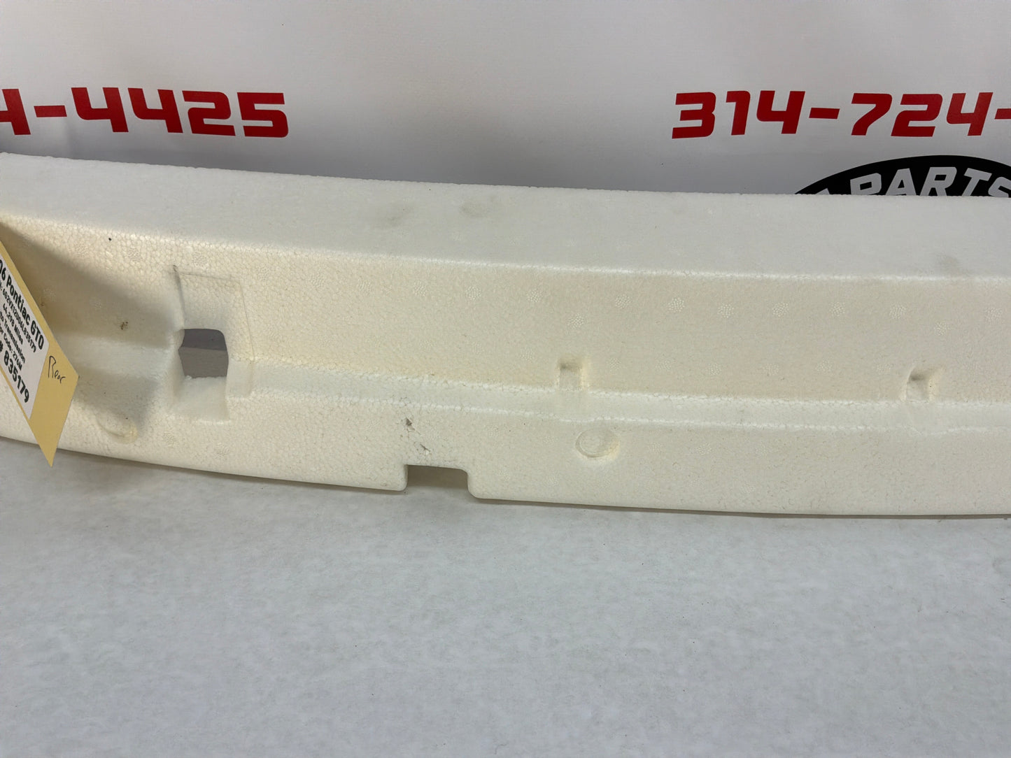 2006 Pontiac GTO Rear Bumper Impact Energy Absorber Foam OEM