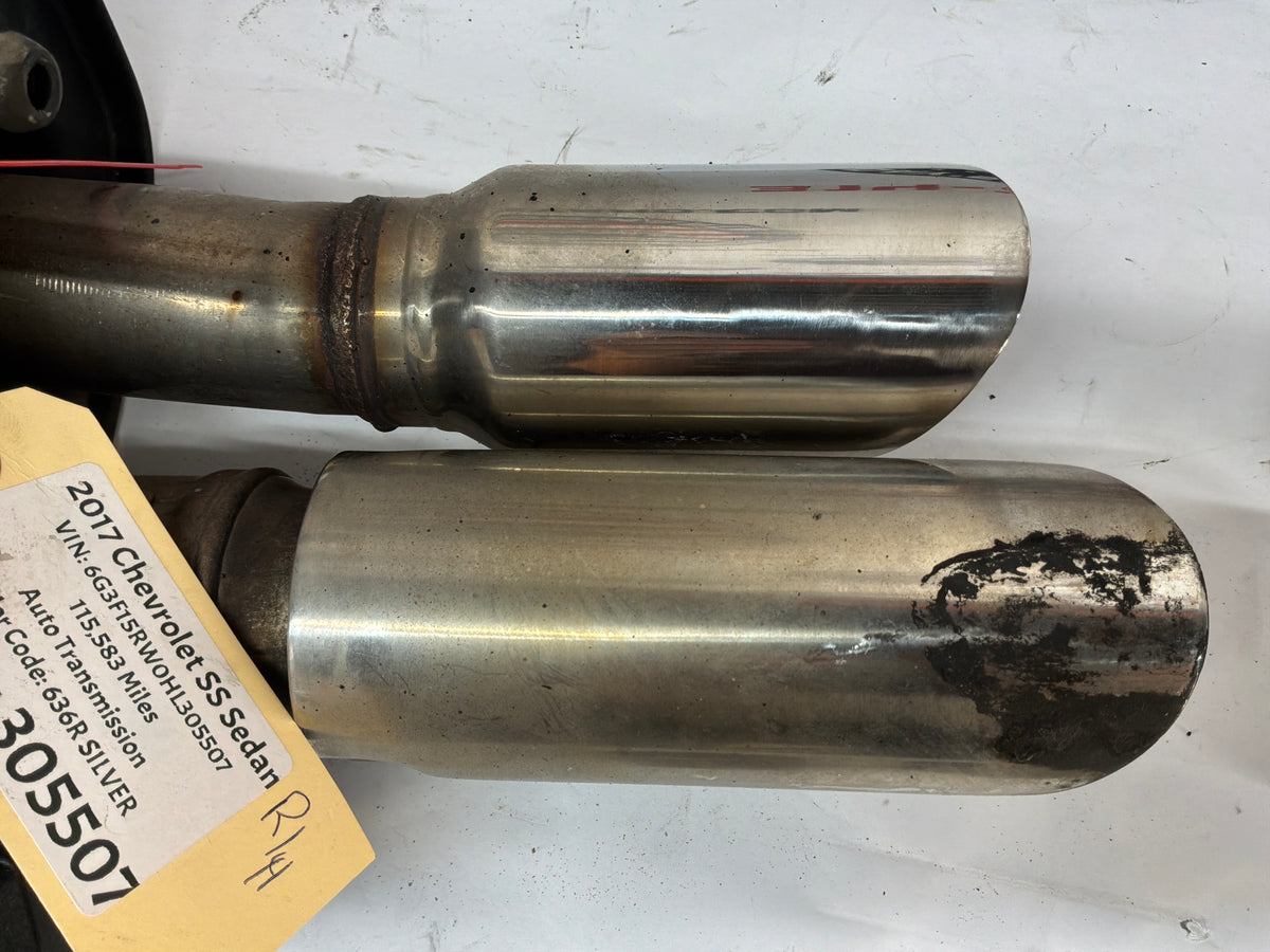 2017 Chevy SS Sedan Factory OEM Bi Mode RH & LH Exhaust Mufflers OEM
