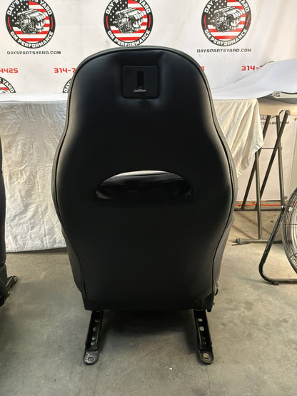 2002 Chevy C5 Corvette Convertible Seats RH & LH Front Black Leather Seats OEM