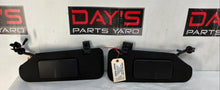 2005 Chevy C6 Corvette Sunvisors Sun Shades Visors w/ Clips Ebony Black Garage Opener OEM - Day's Parts Yard