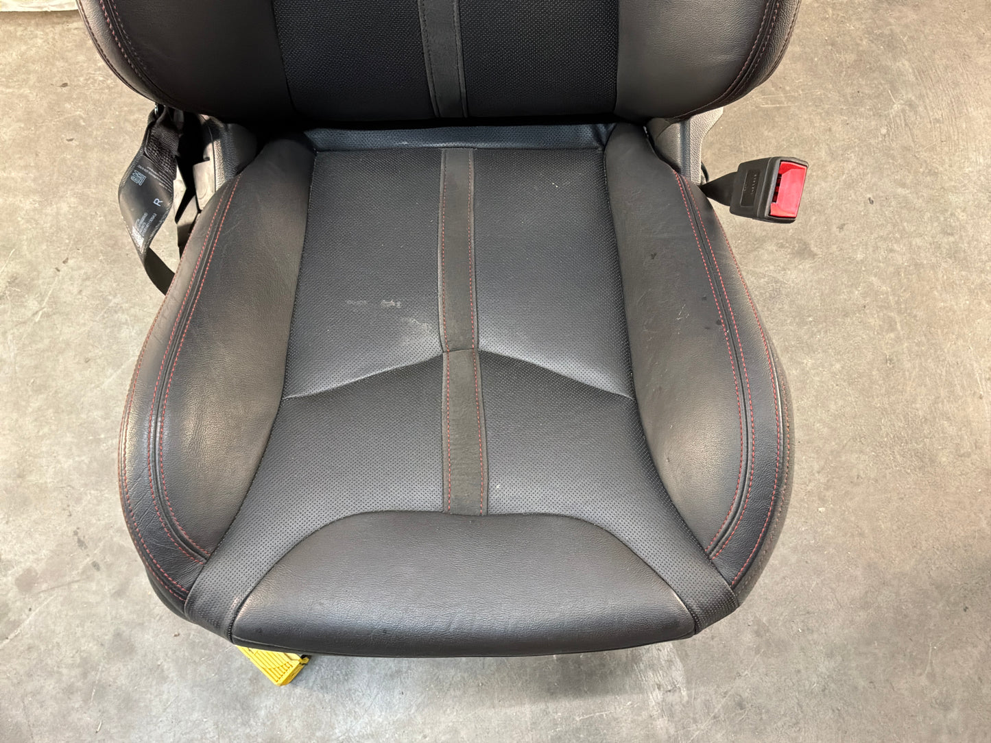 2017 Chevy SS Sedan RH Passenger Front Seat Black Leather Alcantara Suede OEM